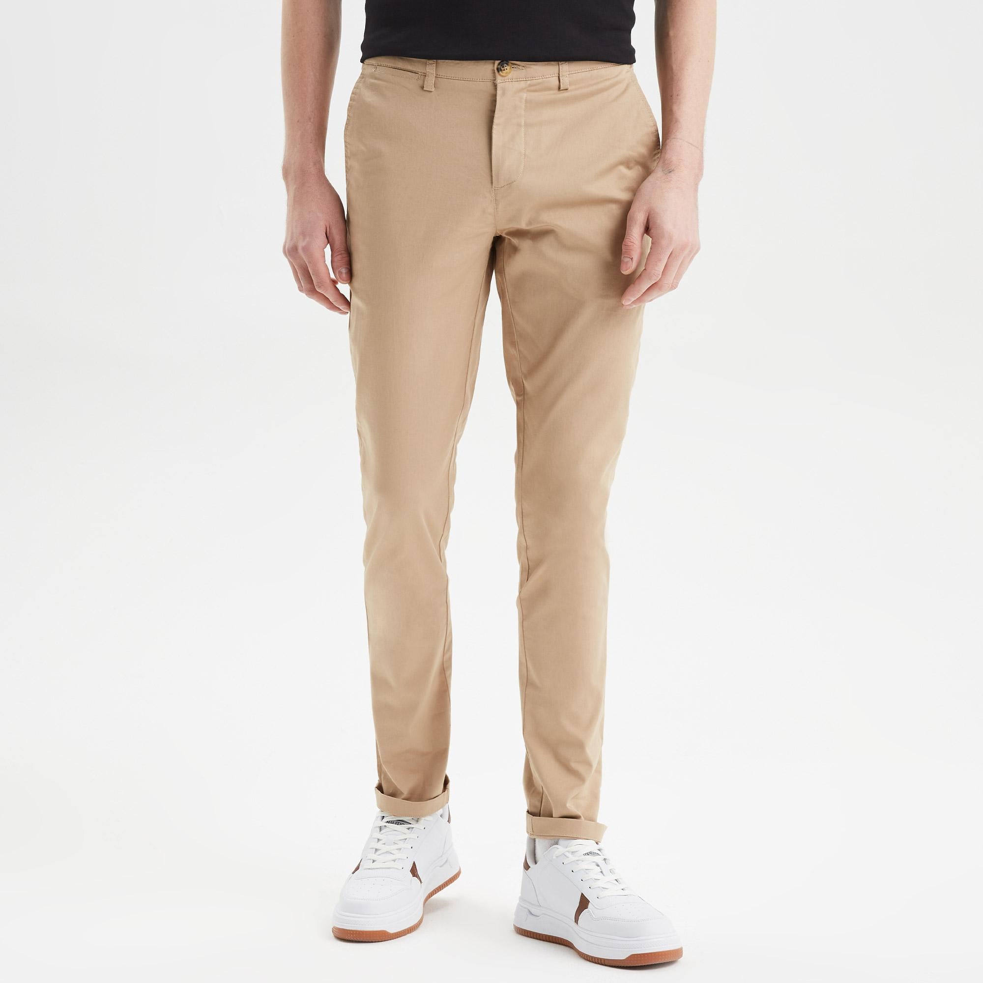 Nautica Erkek Bej Slim Fit Chino Pantolon