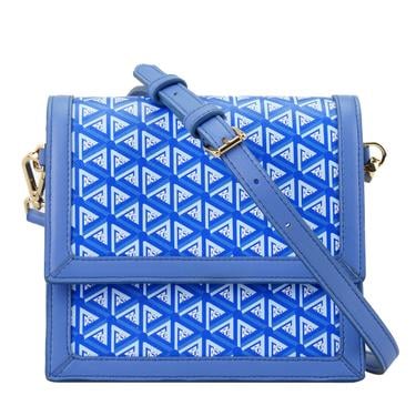  Tronc Mavi Kadın Monogram Omuz Çantası