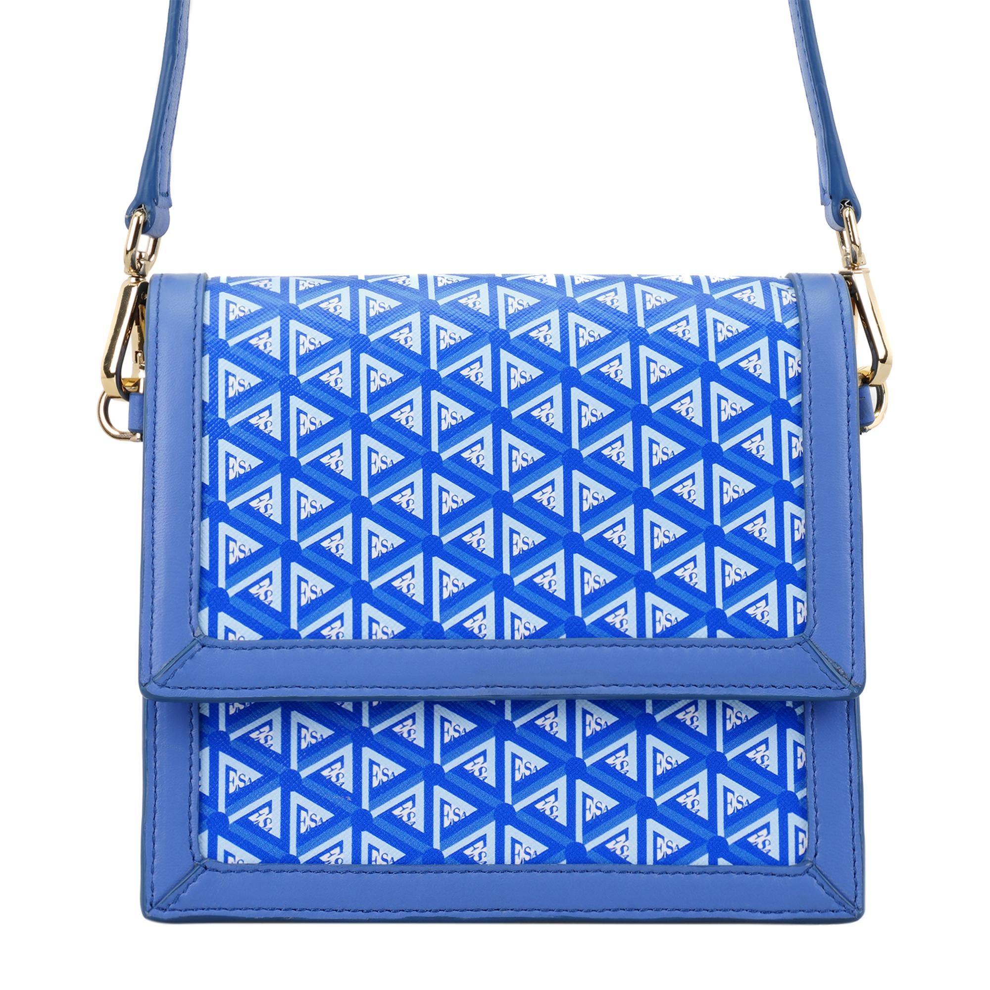 Tronc Mavi Kadın Monogram Omuz Çantası