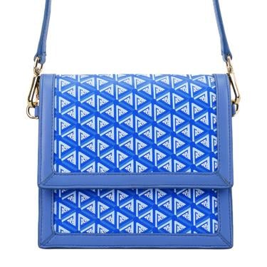  Tronc Mavi Kadın Monogram Omuz Çantası