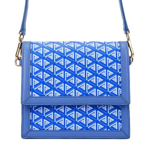  Tronc Mavi Kadın Monogram Omuz Çantası
