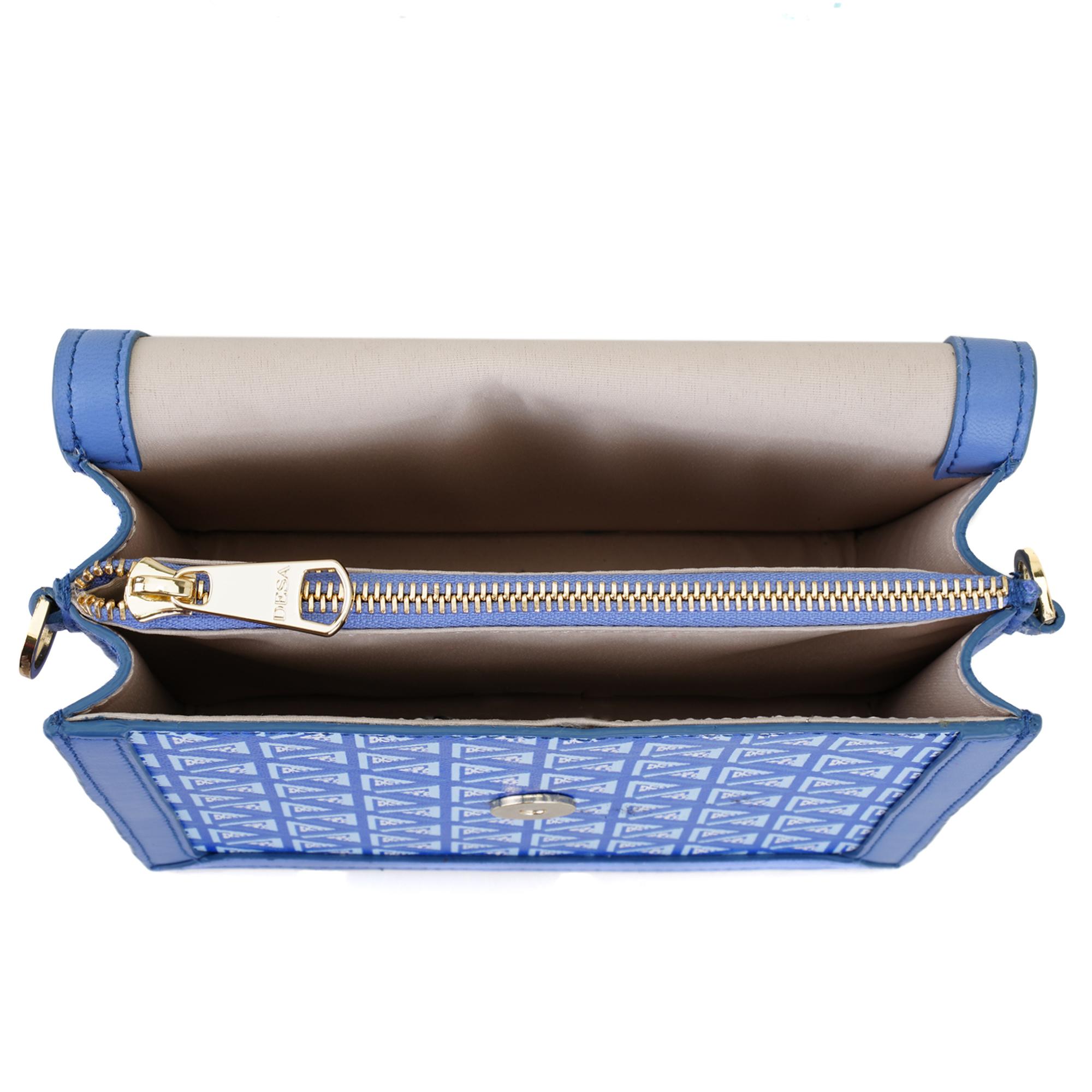 Tronc Mavi Kadın Monogram Omuz Çantası