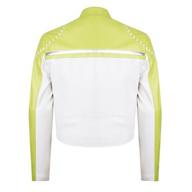  Vitalia Yeşil Kadın Deri Ceket