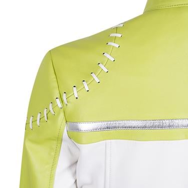  Vitalia Yeşil Kadın Deri Ceket