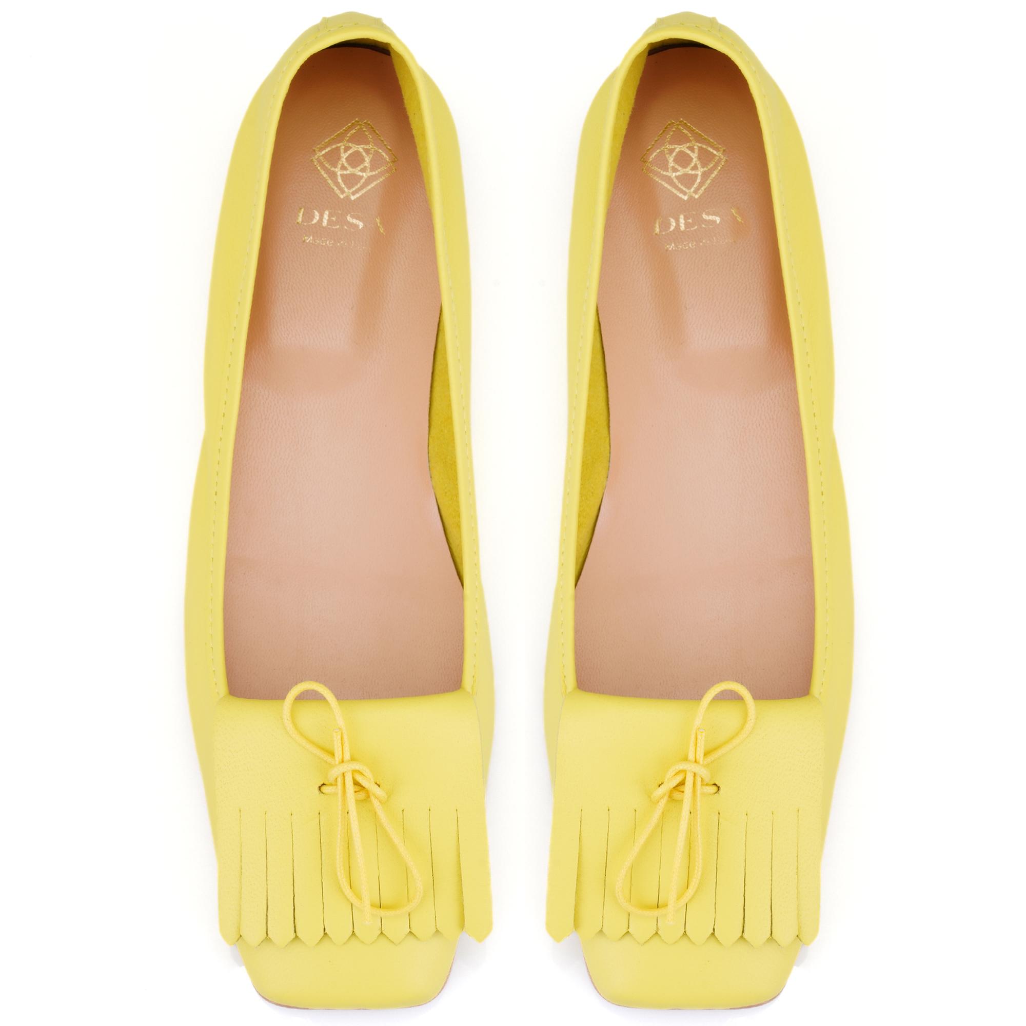 Kadın Sarı Deri Babet