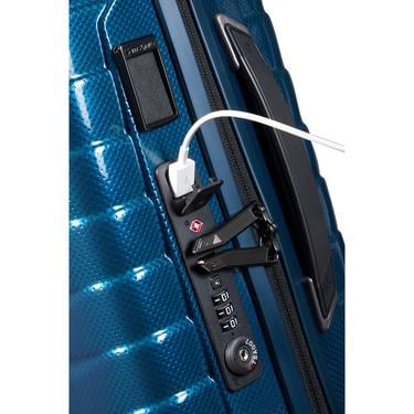 Samsonite Lacivert Proxis - Spinner 4 Tekerlekli Körüklü Kabin Boy Valiz 55cm