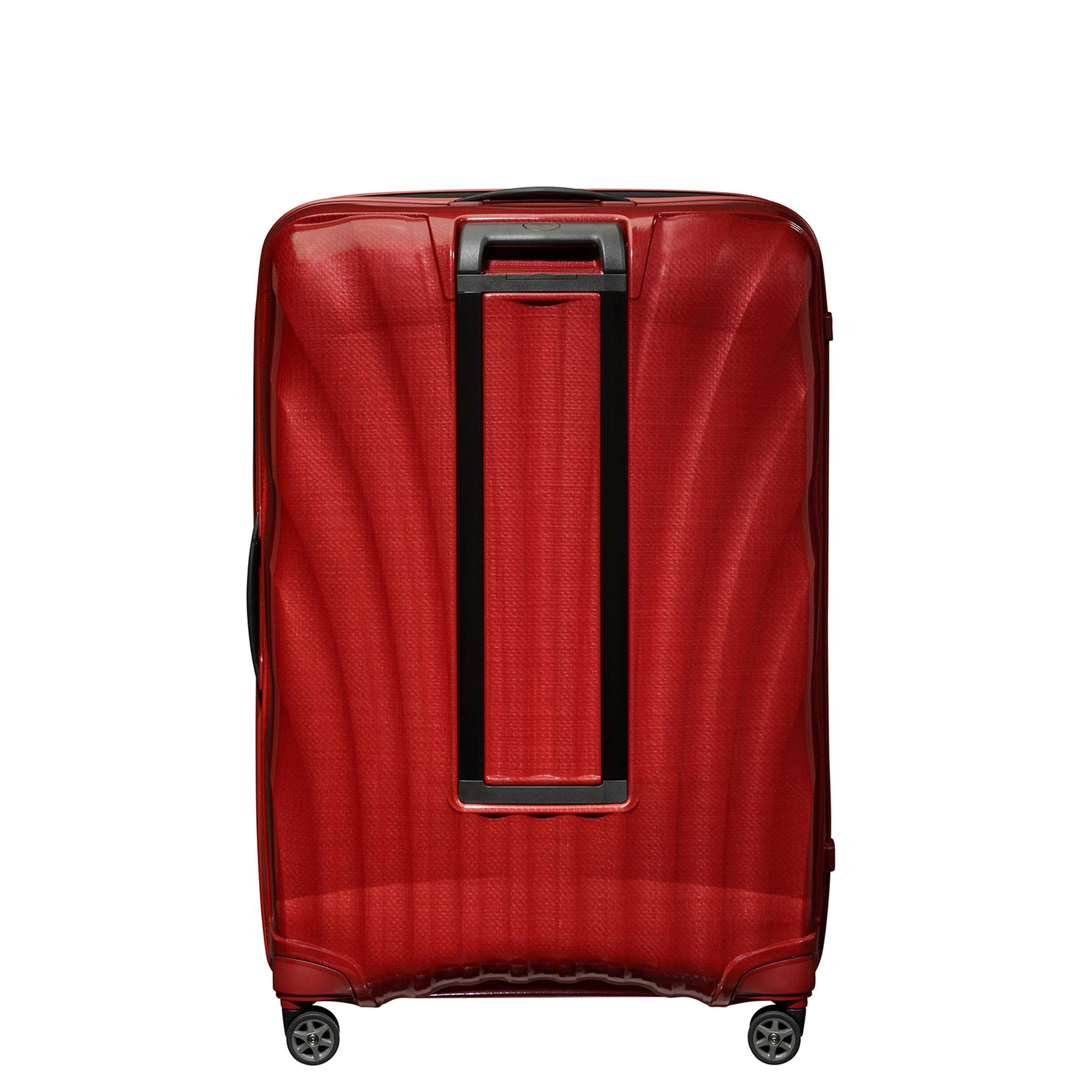 Samsonite Kırmızı C-Lite - Spinner 4 Tekerlekli Jumbo Büyük Boy Valiz 86cm