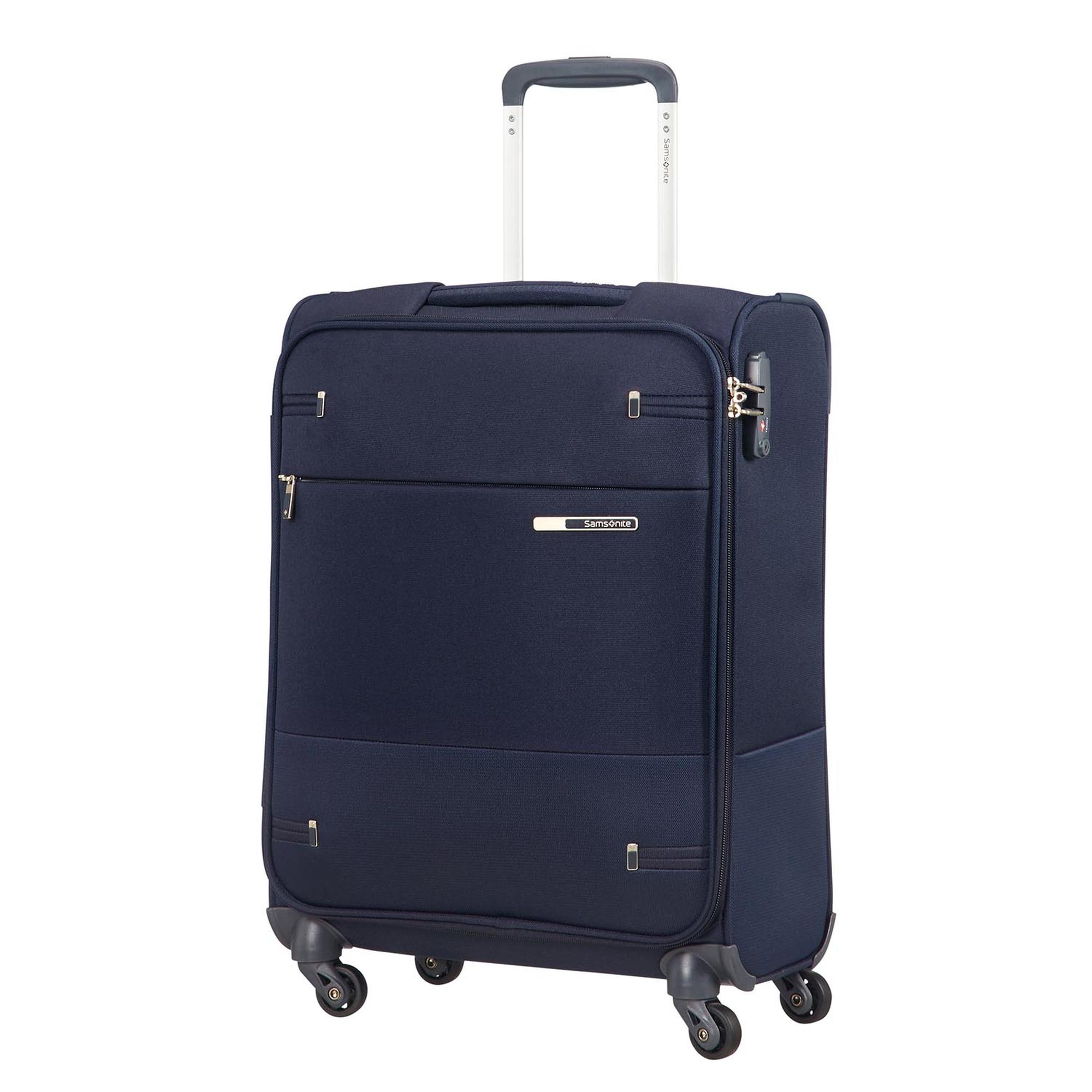 Samsonite Lacivert Base Boost 4 Tekerlekli  55 cm Kabin Boy Kumaş Valiz