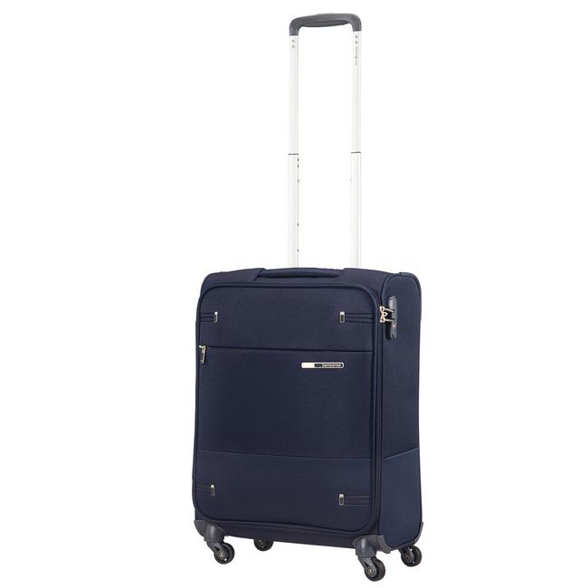  Samsonite Lacivert Base Boost 4 Tekerlekli  55 cm Kabin Boy Kumaş Valiz