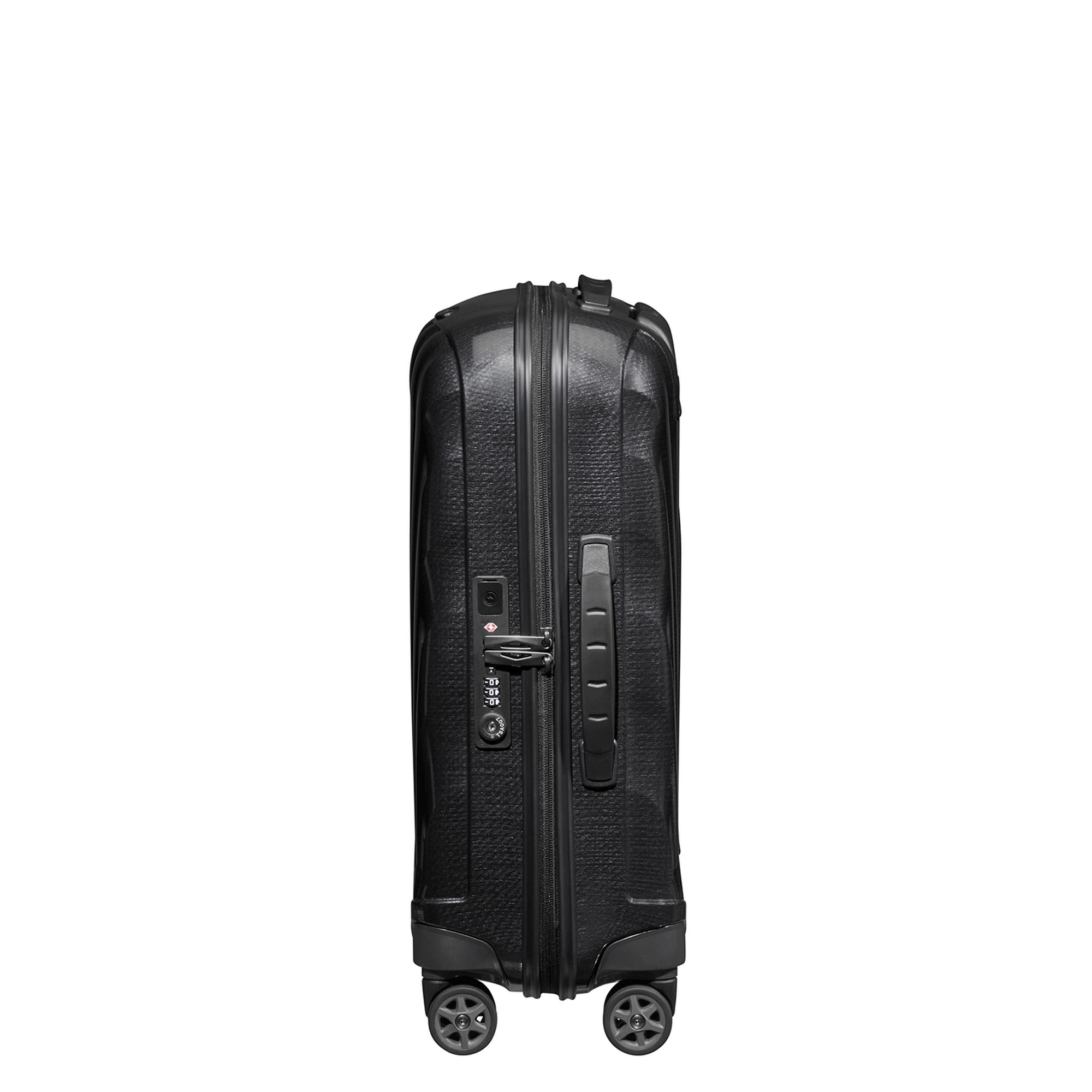 Samsonite Siyah C-Lite - Spinner 4 Tekerlekli Körüklü Kabin Boy Valiz 55cm