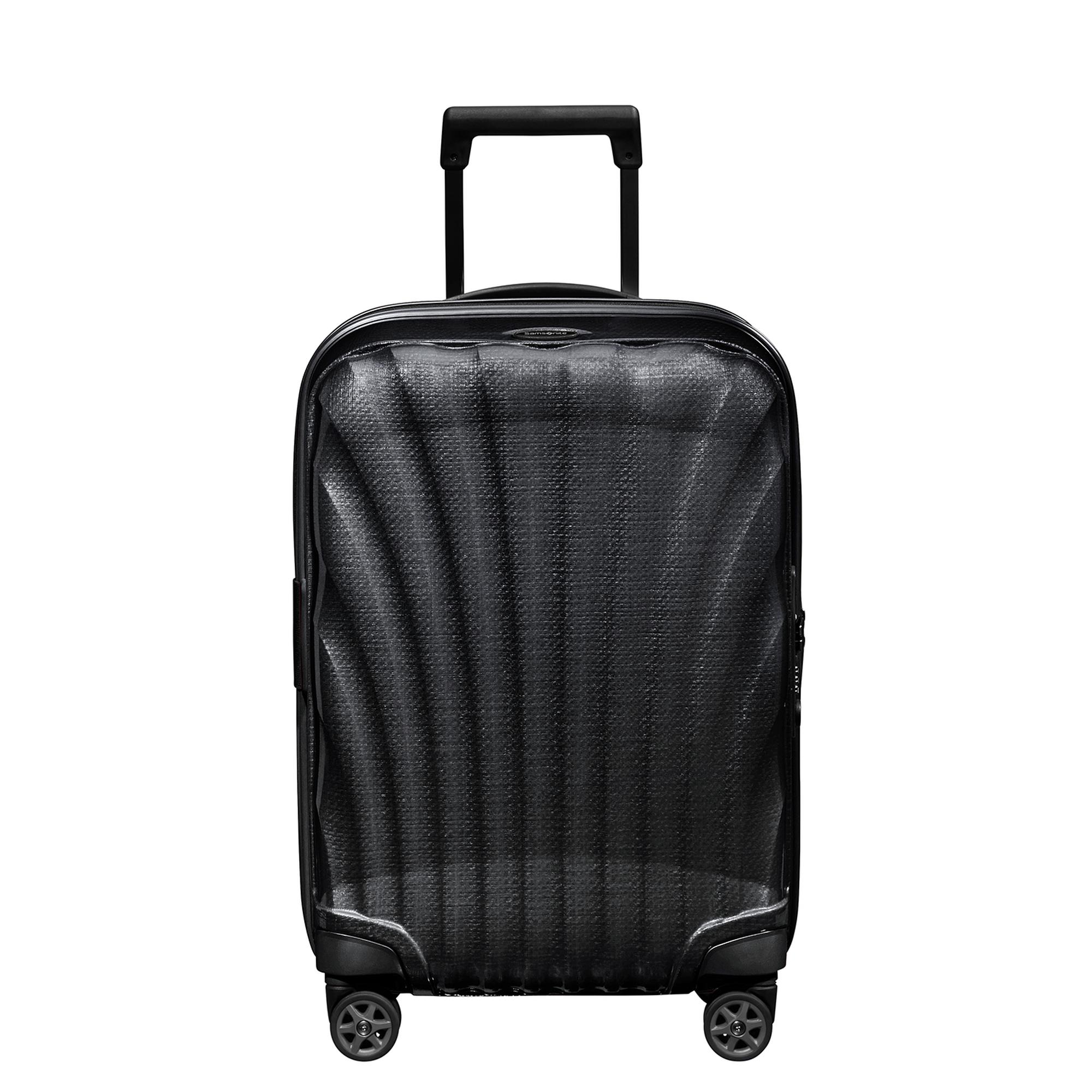Samsonite Siyah C-Lite - Spinner 4 Tekerlekli Körüklü Kabin Boy Valiz 55cm