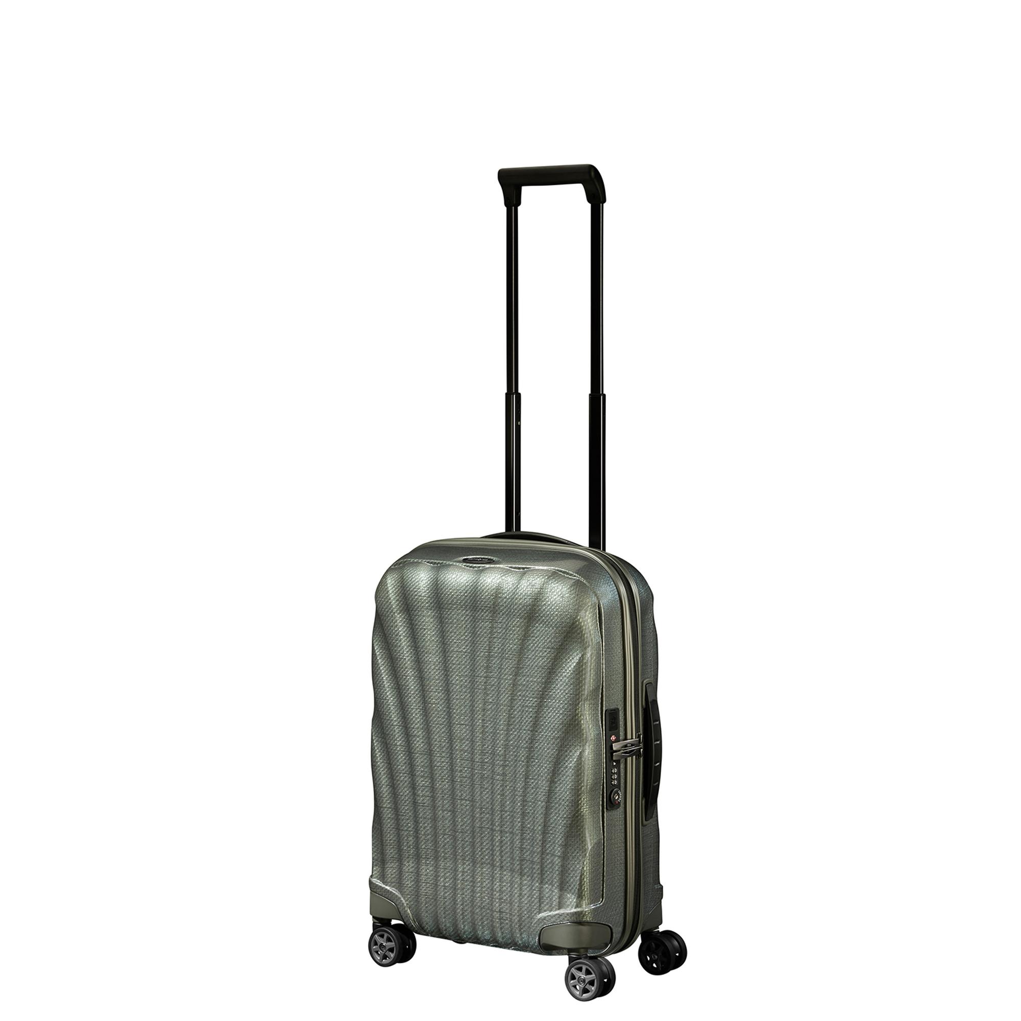 Samsonite Yeşil C-Lite - Spinner 4 Tekerlekli Körüklü Kabin Boy Valiz 55cm