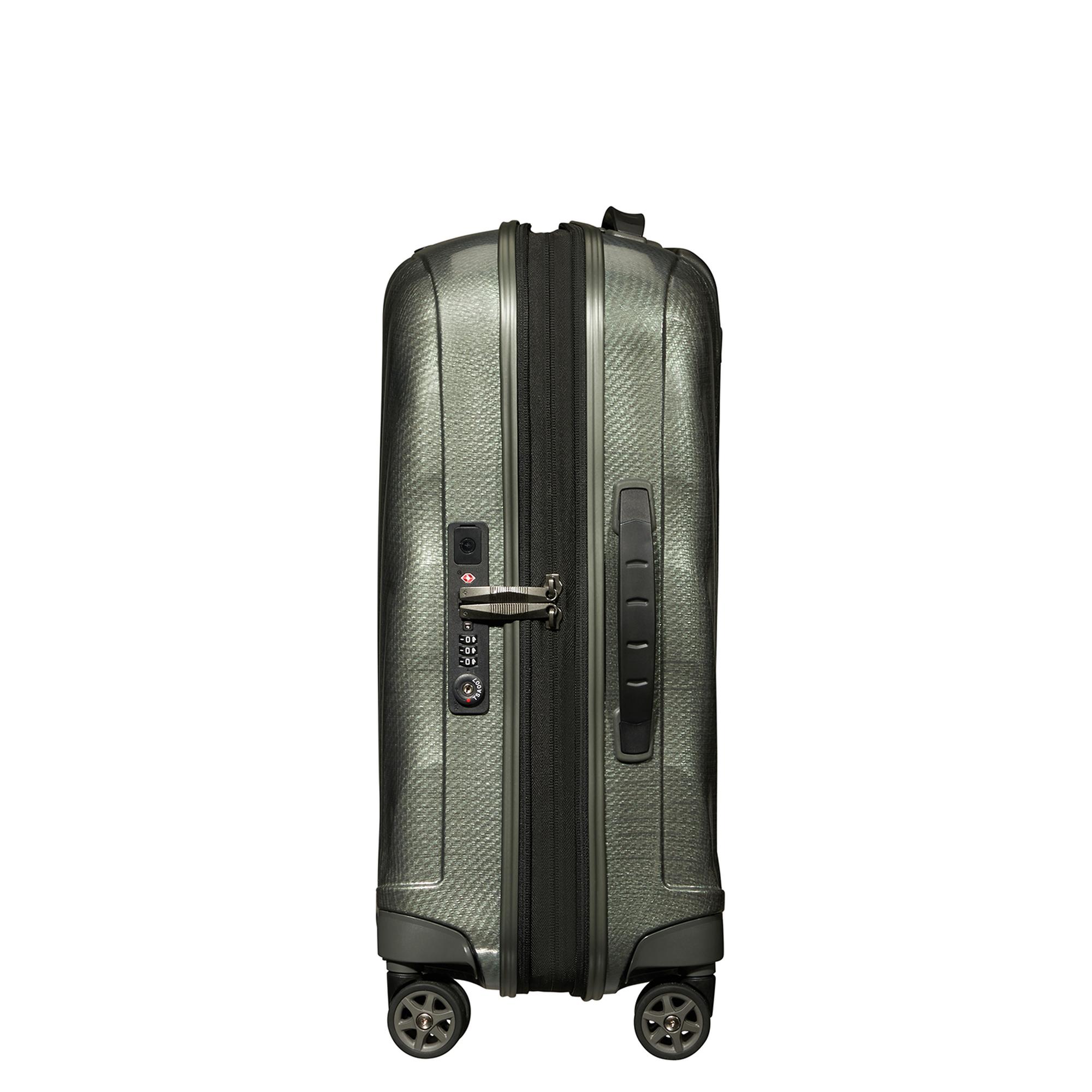 Samsonite Yeşil C-Lite - Spinner 4 Tekerlekli Körüklü Kabin Boy Valiz 55cm
