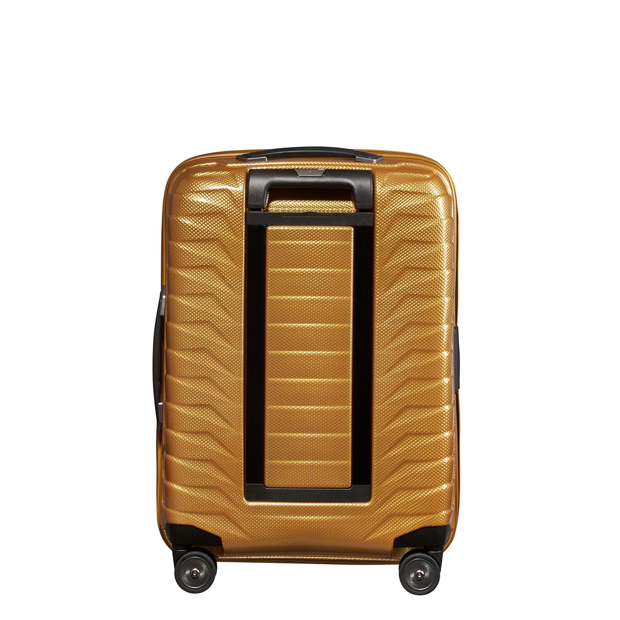 Samsonite Turuncu Proxis - Spinner Sarı 4 Tekerlekli Körüklü Kabin Boy Valiz 55 cm