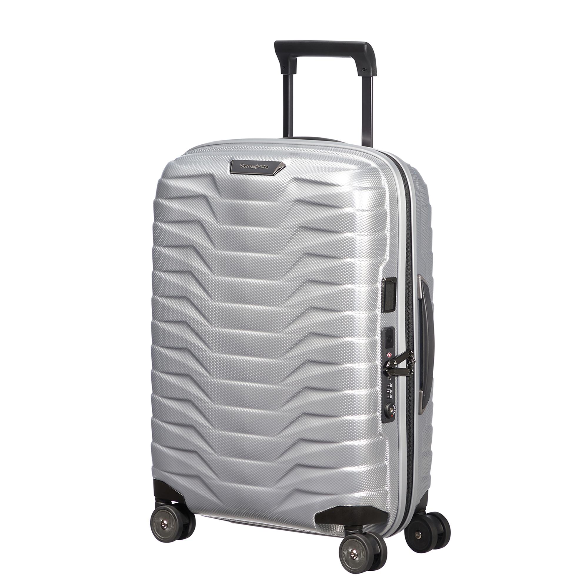 Samsonite Gri Proxis - Spinner 4 Tekerlekli Körüklü Kabin Boy Valiz 55 cm