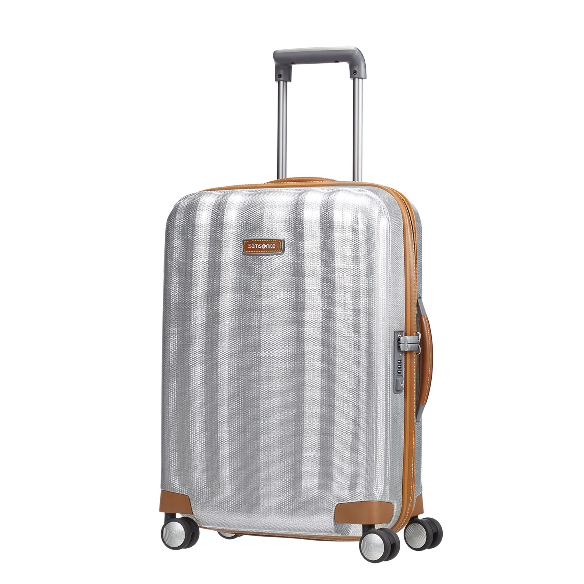 Samsonite Gri Lite-Cube Dlx - 4 Tekerlekli 55 cm Kabin Boy Valiz