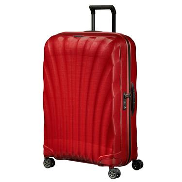  Samsonite Kırmızı C-Lite - Spinner Kırmızı 4 Tekerlekli Büyük Boy Valiz 75cm