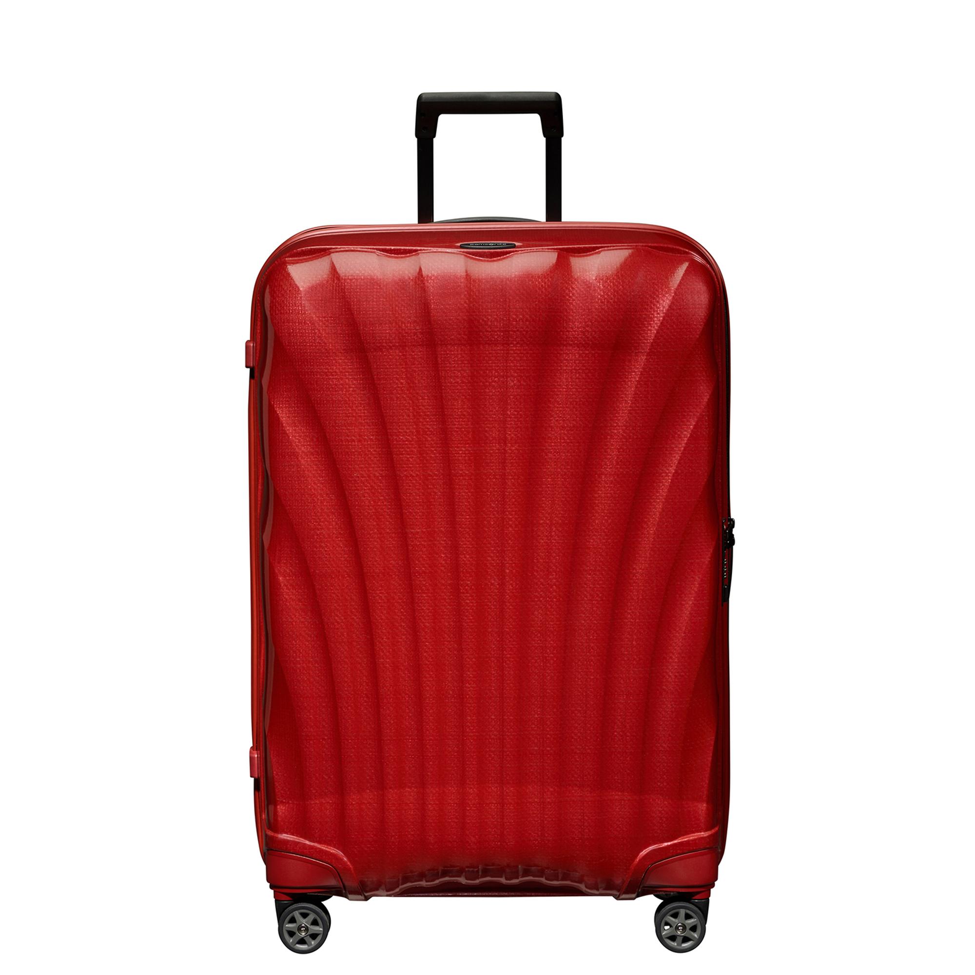 Samsonite Kırmızı C-Lite - Spinner Kırmızı 4 Tekerlekli Büyük Boy Valiz 75cm