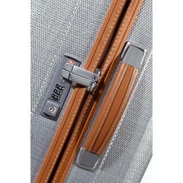  Samsonite Gri Lite-Cube Dlx - 4 Tekerlekli 68 cm Orta Boy Spinner Valiz