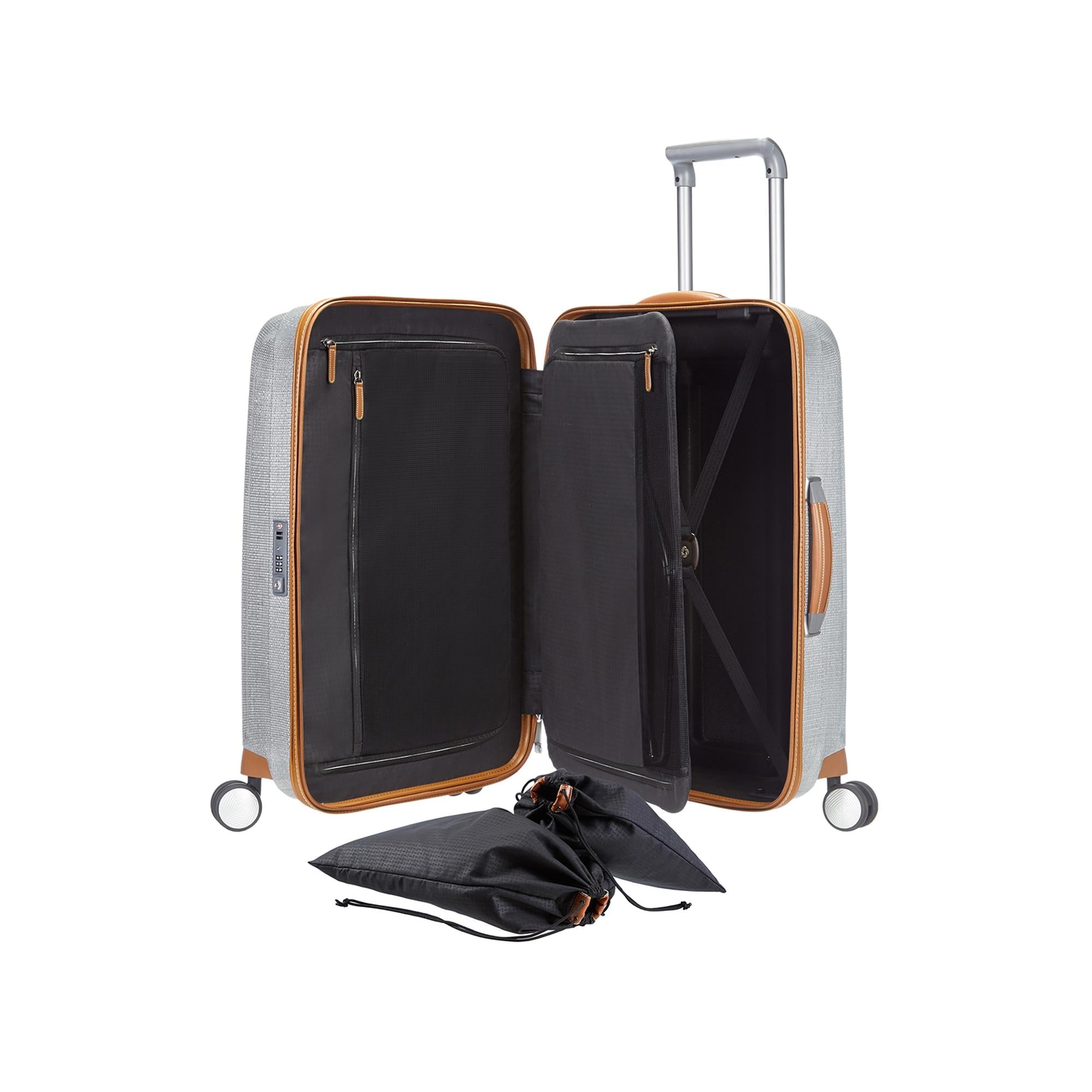 Samsonite Gri Lite-Cube Dlx - 4 Tekerlekli 68 cm Orta Boy Spinner Valiz