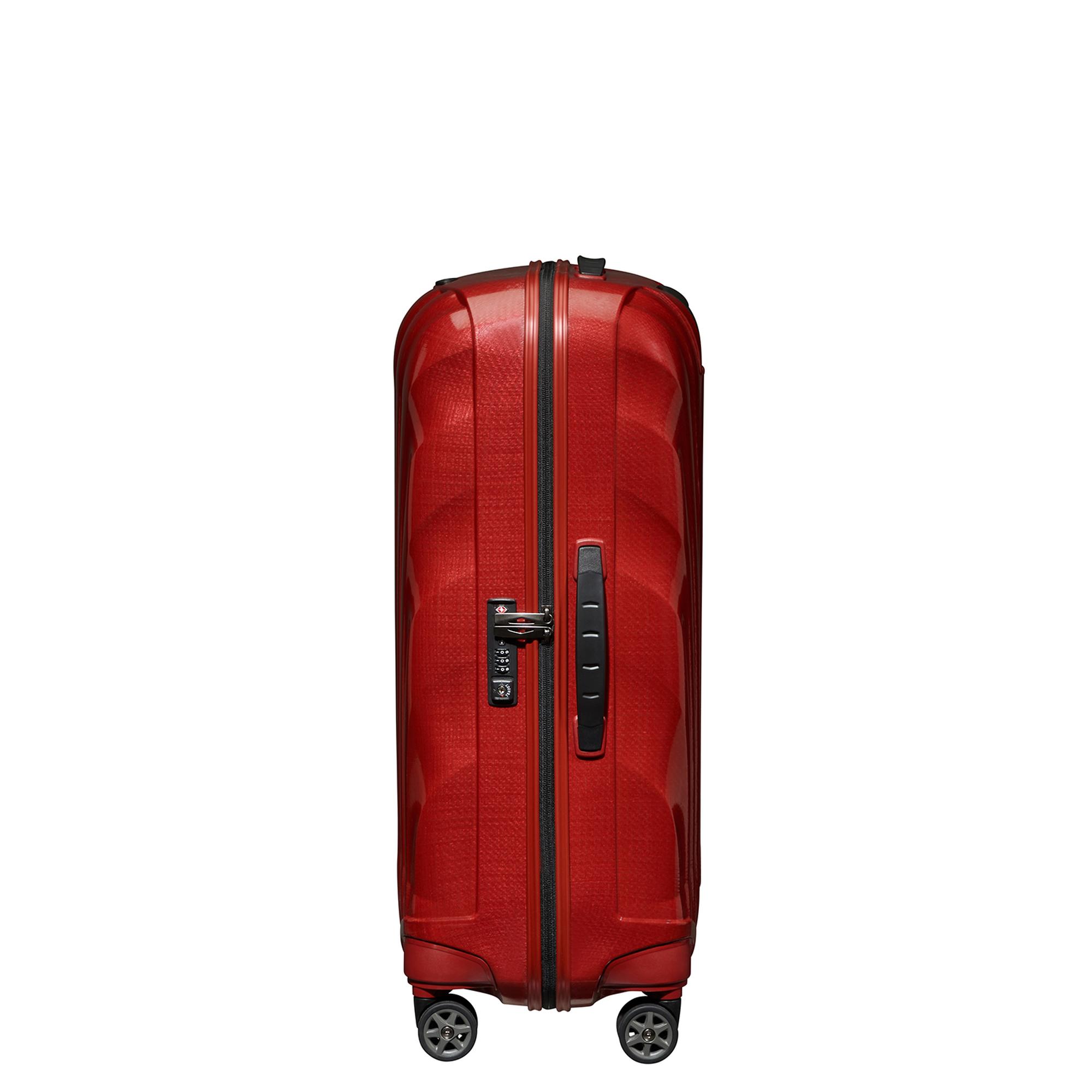 Samsonite Kırmızı C-Lite - Spinner Kırmızı 4 Tekerlekli Orta Boy Valiz 69cm