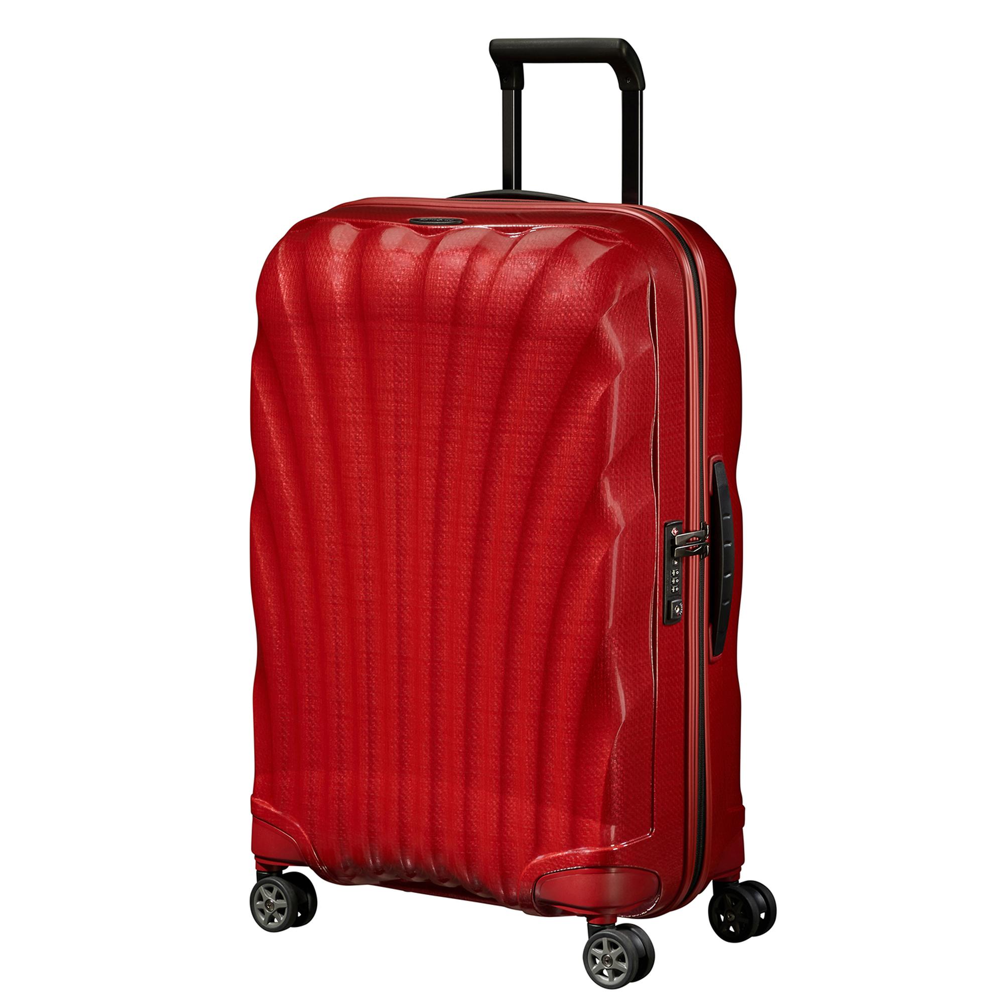 Samsonite Kırmızı C-Lite - Spinner Kırmızı 4 Tekerlekli Orta Boy Valiz 69cm