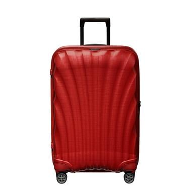  Samsonite Kırmızı C-Lite - Spinner Kırmızı 4 Tekerlekli Orta Boy Valiz 69cm