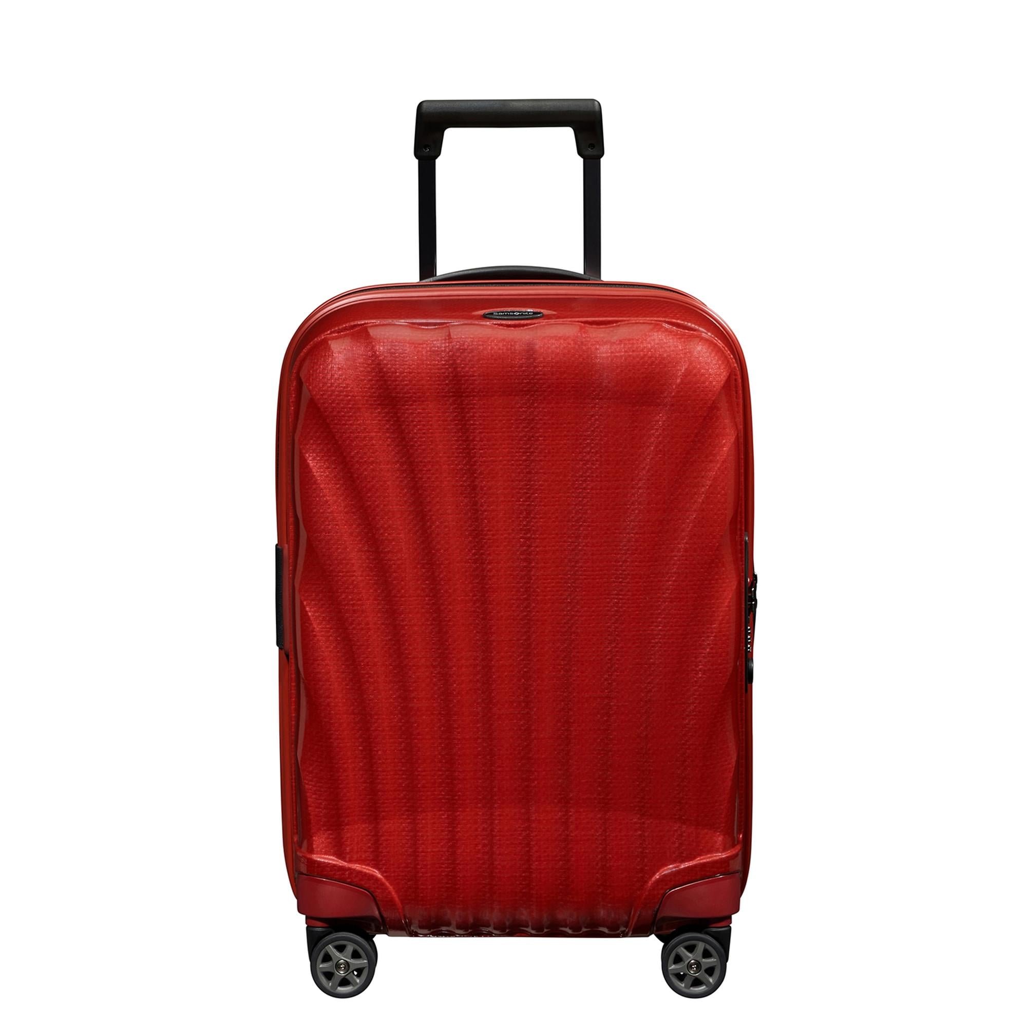 Samsonite Kırmızı C-Lite - Spinner 4 Tekerlekli Körüklü Kabin Boy Valiz 55cm
