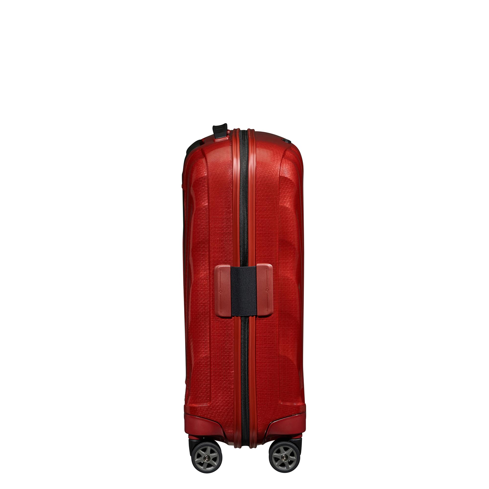 Samsonite Kırmızı C-Lite - Spinner 4 Tekerlekli Körüklü Kabin Boy Valiz 55cm