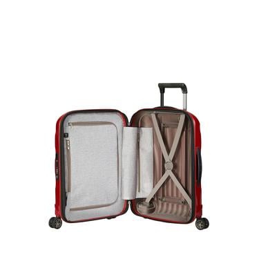  Samsonite Kırmızı C-Lite - Spinner 4 Tekerlekli Körüklü Kabin Boy Valiz 55cm