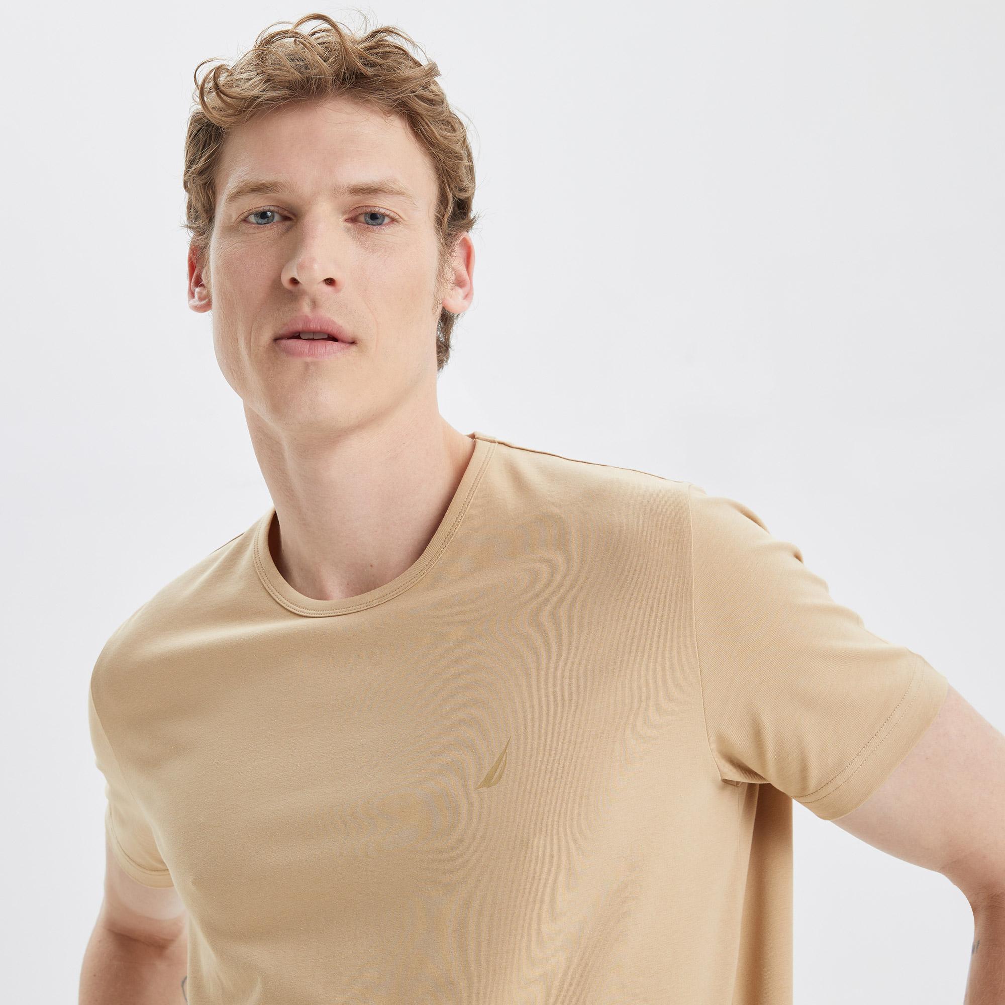 Nautica Erkek Bej T-Shirt