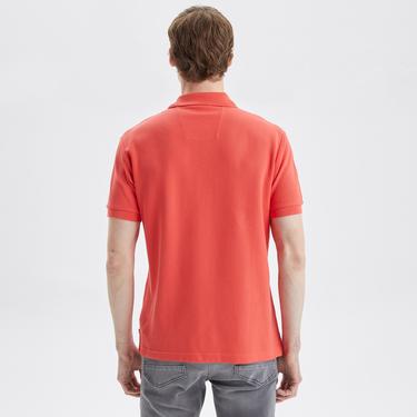  Nautica Erkek Turuncu Classic Fit Kısa Kollu Polo Yaka T-Shirt