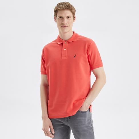  Nautica Erkek Turuncu Classic Fit Kısa Kollu Polo Yaka T-Shirt