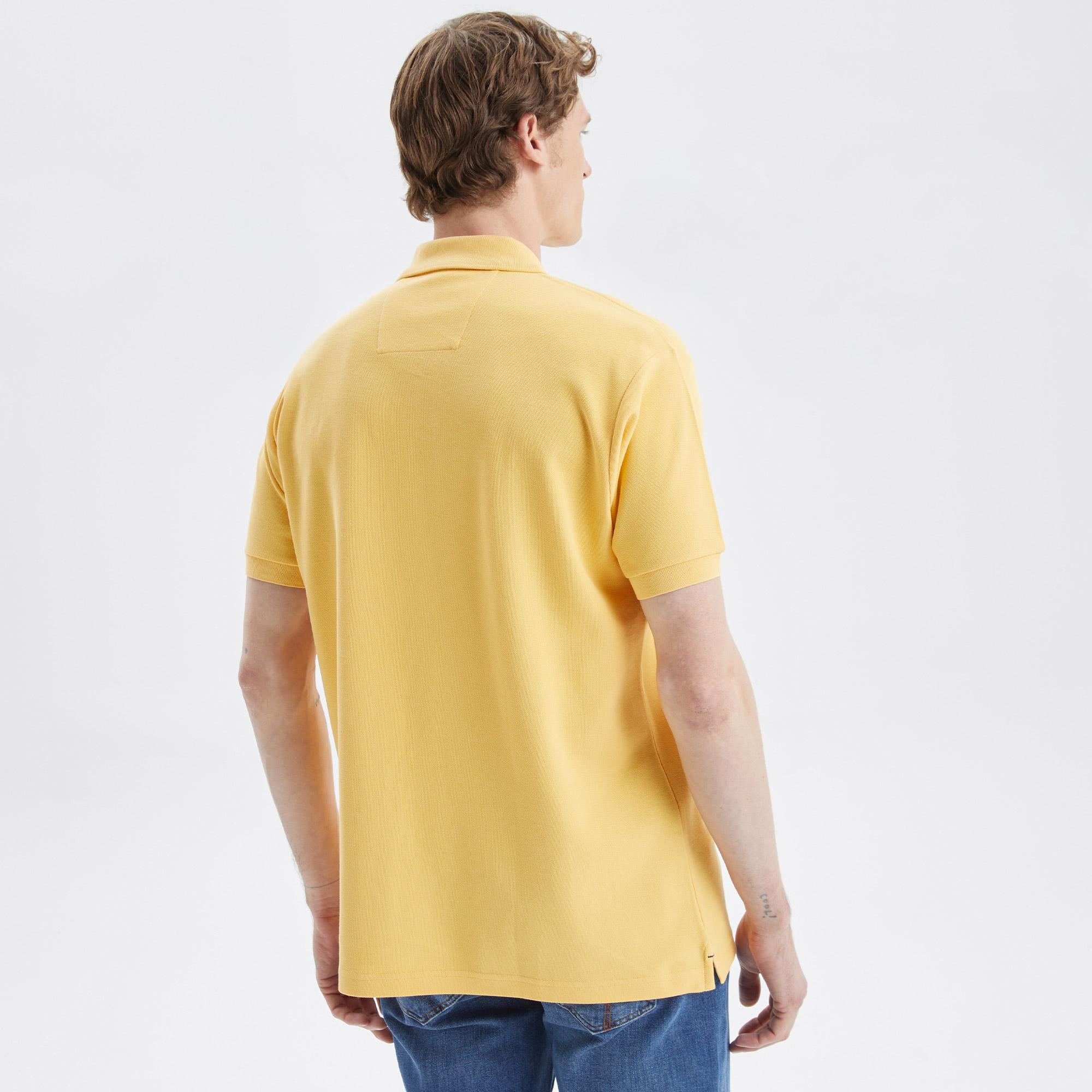 Nautica Erkek Sarı Classic Fit Kısa Kollu Polo