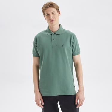  Nautica Erkek Yeşil Classic Fit Kısa Kollu Polo Yaka T-Shirt