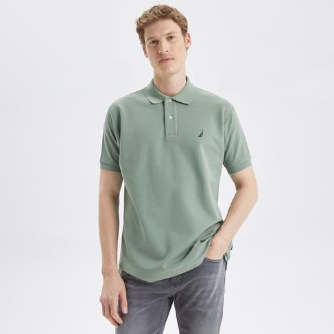  Nautica Erkek Yeşil Classic Fit Kısa Kollu Polo Yaka T-Shirt