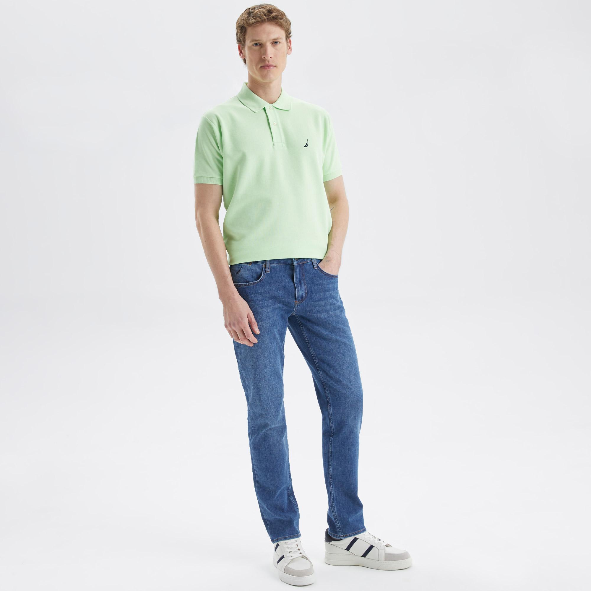 Nautica Erkek Yeşil Classic Fit Kısa Kollu Polo