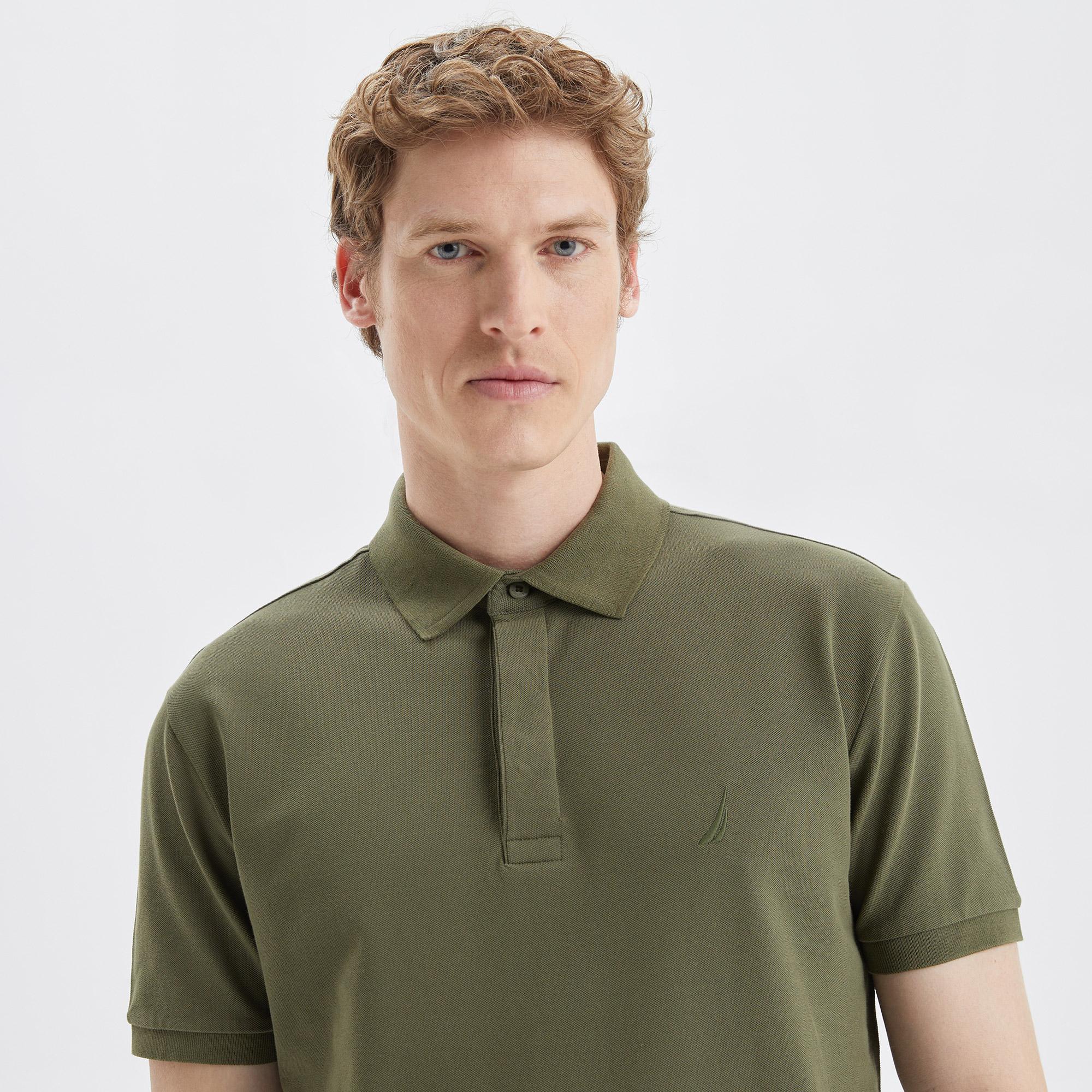 Nautica Erkek Yeşil Slim Fit Kısa Kollu Polo