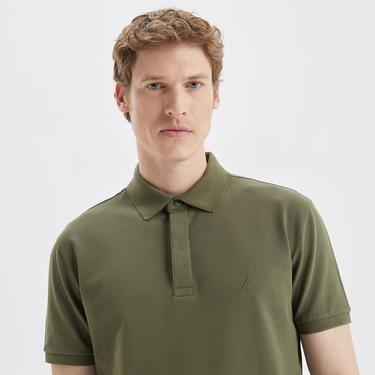  Nautica Erkek Yeşil Slim Fit Kısa Kollu Polo
