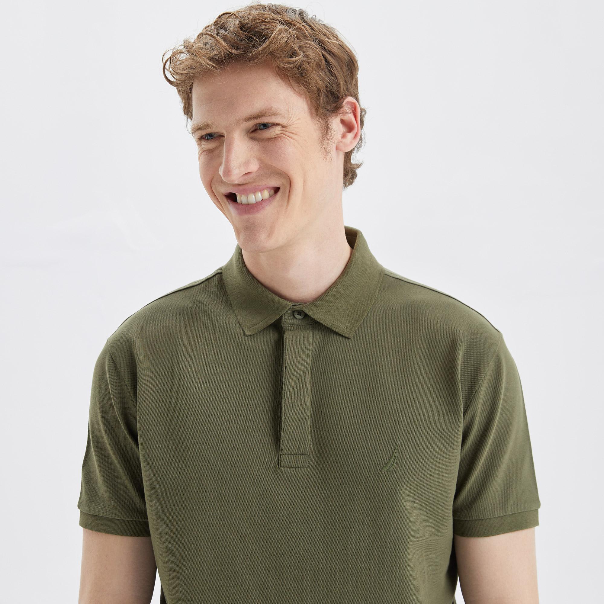 Nautica Erkek Yeşil Slim Fit Kısa Kollu Polo