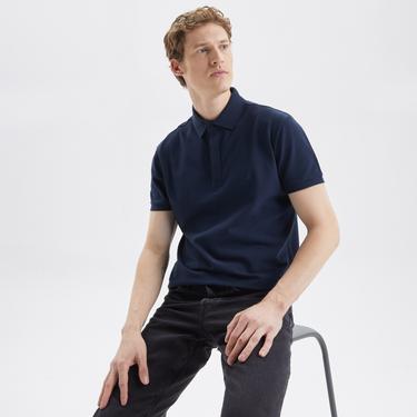  Nautica Erkek Lacivert Slim Fit Kısa Kollu Polo