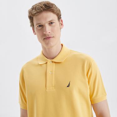  Nautica Erkek Sarı Classic Fit Kısa Kollu Polo