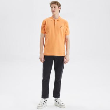  Nautica Erkek Turuncu Classic Fit Kısa Kollu Polo