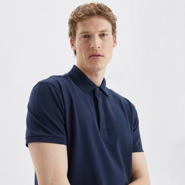  Nautica Erkek Lacivert Slim Fit Kısa Kollu Polo