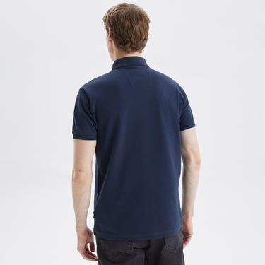  Nautica Erkek Lacivert Slim Fit Kısa Kollu Polo