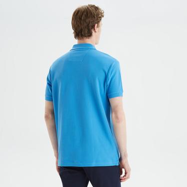  Nautica Erkek Mavi Classic Fit Kısa Kollu Polo Yaka T-Shirt