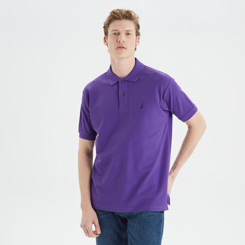  Nautica Erkek Mor Classic Fit Kısa Kollu Polo