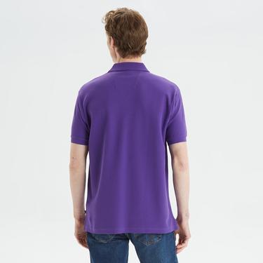  Nautica Erkek Mor Classic Fit Kısa Kollu Polo