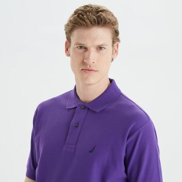  Nautica Erkek Mor Classic Fit Kısa Kollu Polo