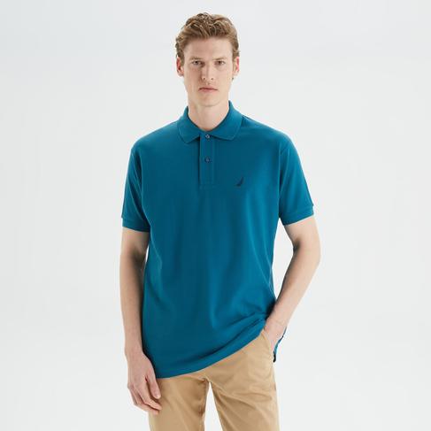  Nautica Erkek Mavi Classic Fit Kısa Kollu Polo